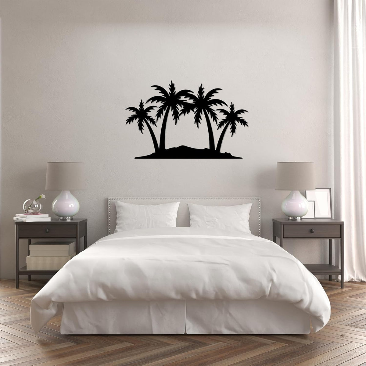 METALPLEX Palm Tree Metal Wall Art - Durable And Rust-free Indoor & Outdoor Aluminum Composite Wall