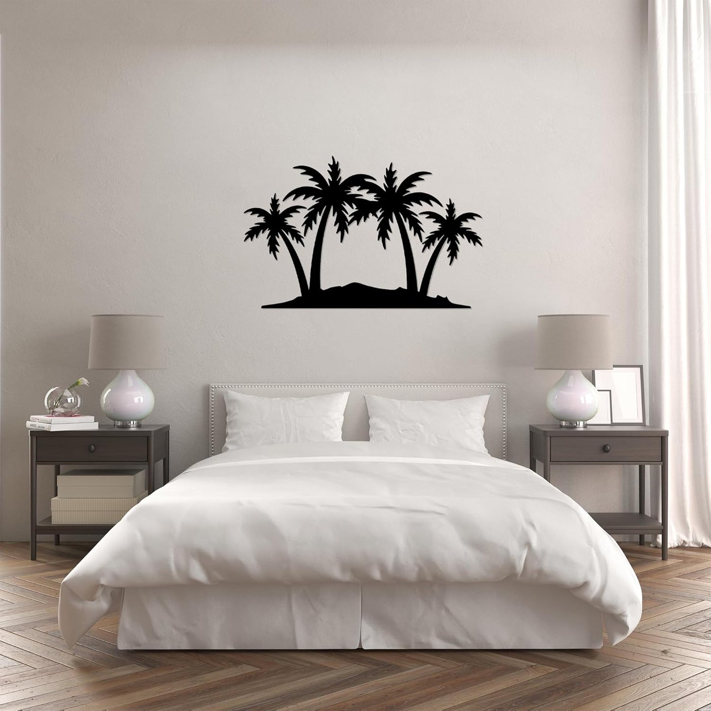 METALPLEX Palm Tree Metal Wall Art - Durable And Rust-free Indoor & Outdoor Aluminum Composite Wall