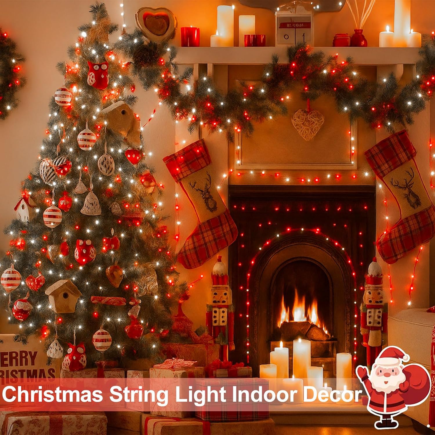 Extra-Long 144FT Solar String Lights for Outside, 2 Pack 400LED Solar Fairy Lights Outdoor