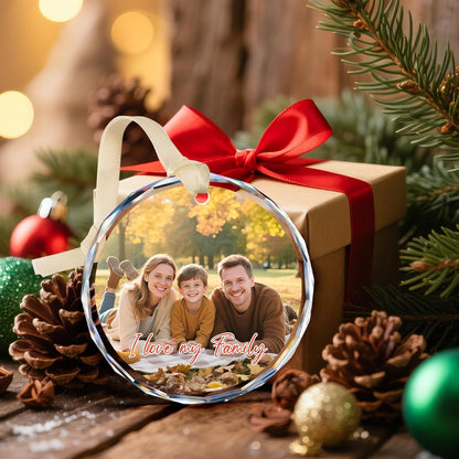 Personalized Christmas Ornaments with Photo - Custom Picture Text Ornament for Christmas 2025