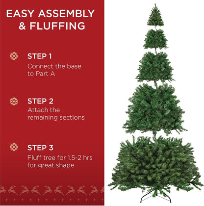 Best Choice Products Artificial Christmas Tree, 12ft Premium Unlit Realistic Spruce Holiday Décor