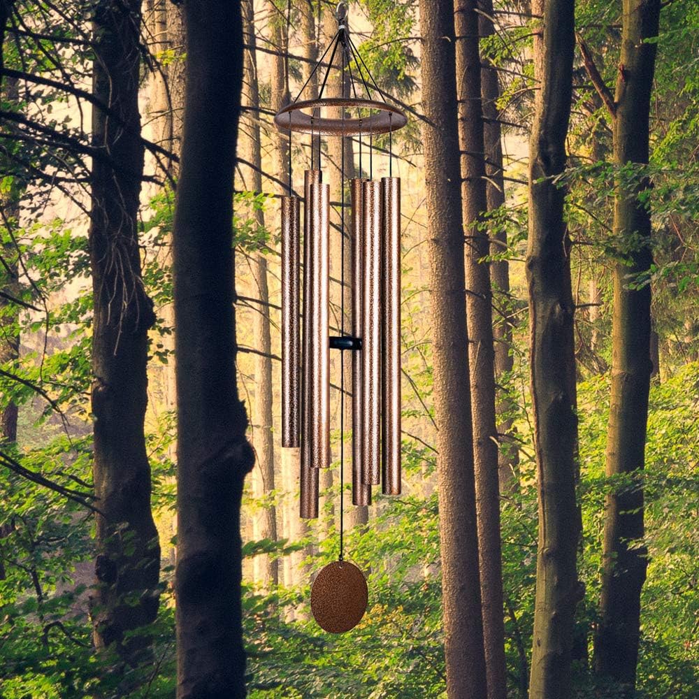 44 Inch Wind Chimes for Outside Deep Tone Sound Like Church Bell Rings Memorial Mother Day Copper