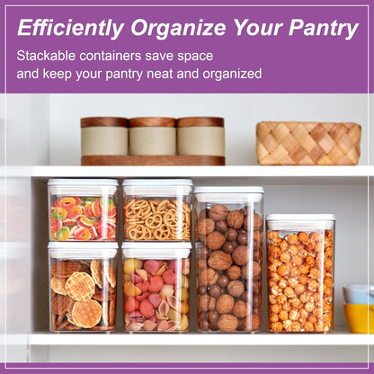 Amazing Abby - Carol - 112-Ounce Acrylic Canister (Set of 3), Plastic Airtight Food Container