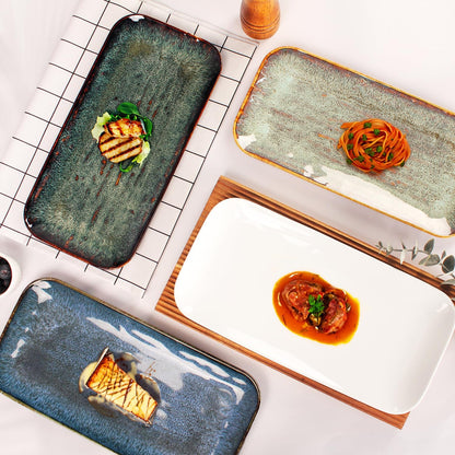 Porcelain Dinner Plates, Serving platters for entertaining, for Fruit, cheese, snack, Bread
