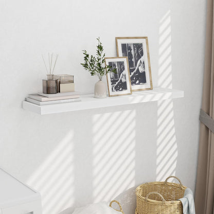 Fun Memories 10 Inch Deep Shelves, Floating Shelves for Wall 48 Inches Long, Wood Floating Shelves