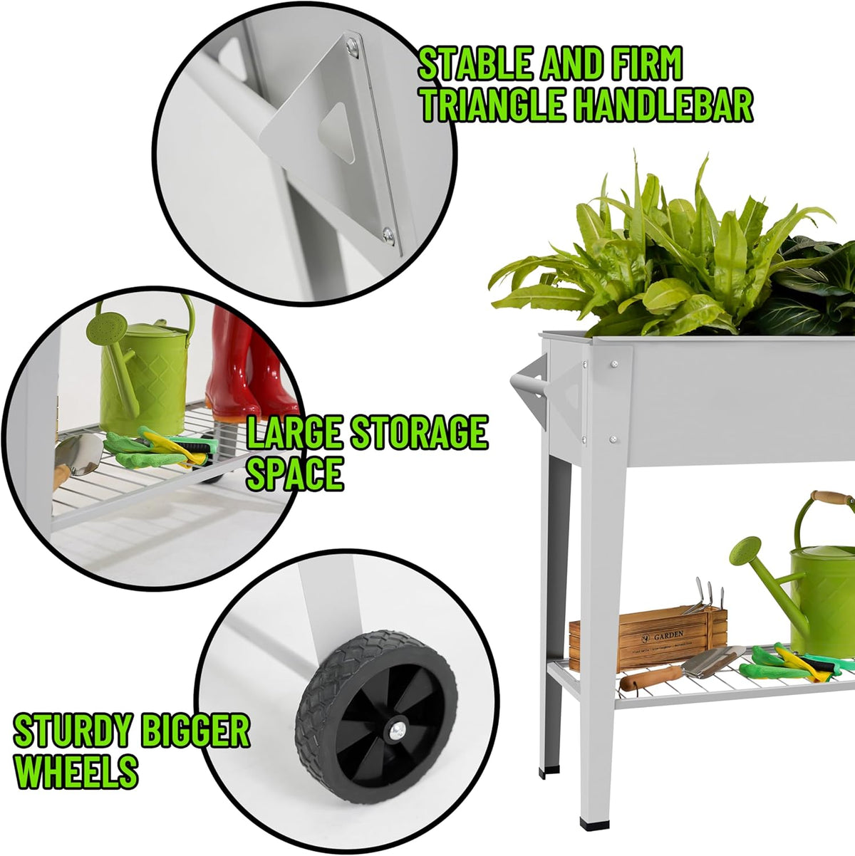 𝐑𝐚𝐢𝐬𝐞𝐝 𝐆𝐚𝐫𝐝𝐞𝐧 𝐁𝐞𝐝 𝐎𝐮𝐭𝐝𝐨𝐨𝐫 Elevate Herb Garden Planter Box Outdoor Raised