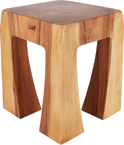 Rutledge & King Wooden End Table - Unique Wooden Side Table - Mid Century Side Table - Small Accent