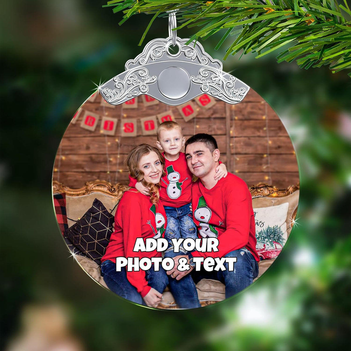 Personalized Christmas Ornament with Photo - Custom Picture Ornaments for Christmas 2025