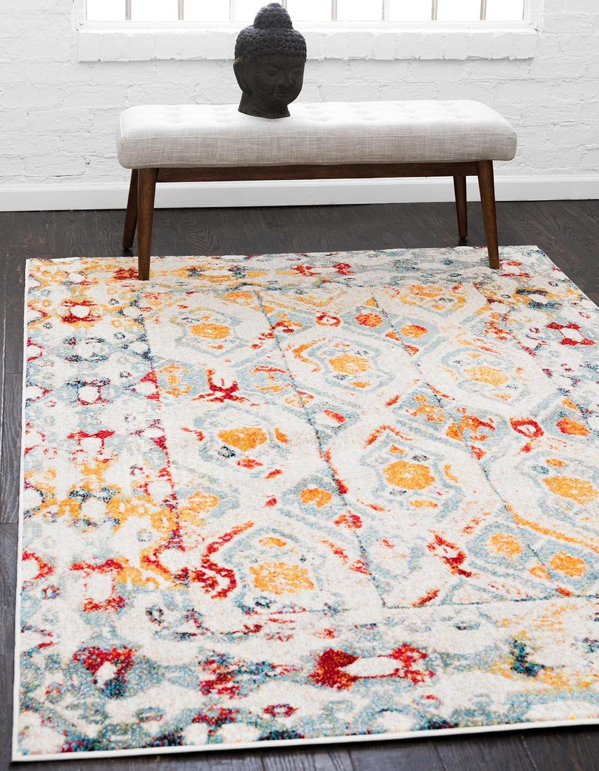 Unique Loom Rosso Collection Vintage, Geometric, Bohemian, Traditional, Distressed, Southwestern