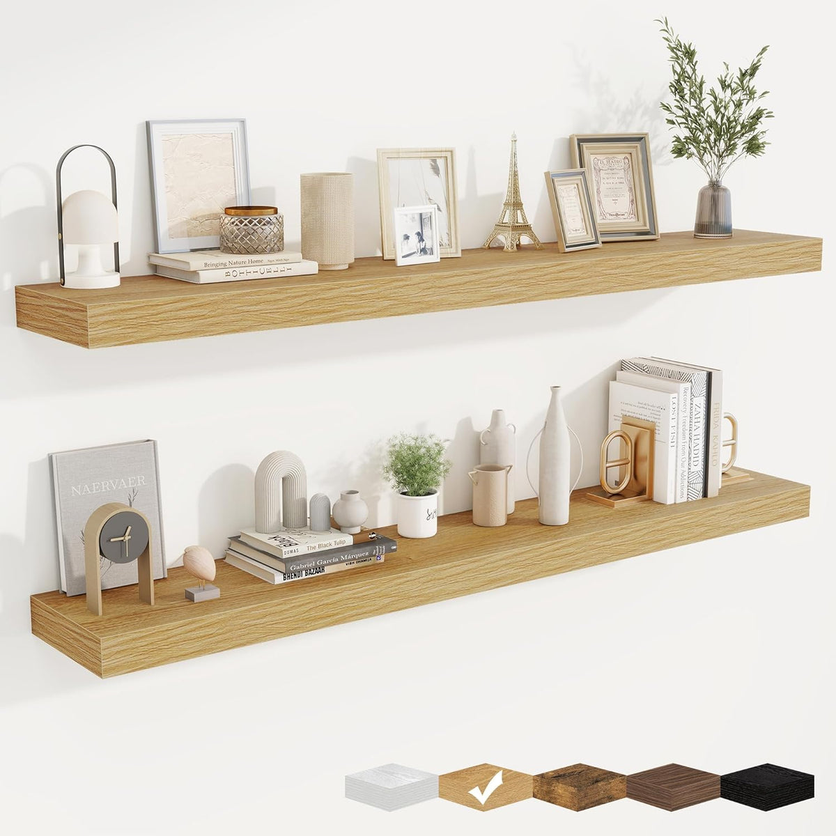 fuqing Floating Shelves for Wall, Bathroom Shelf Wall Mounted for Storage, Shelves with Invisible
