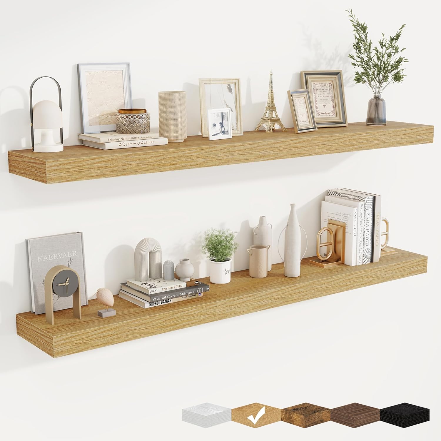 fuqing Floating Shelves for Wall, Bathroom Shelf Wall Mounted for Storage, Shelves with Invisible