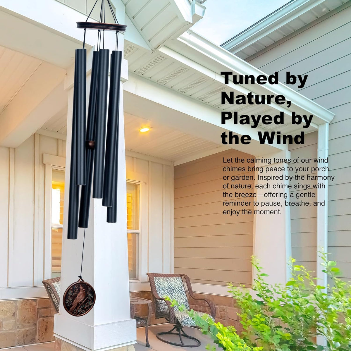 Vanquer Large Wind Chimes for Outside Deep Tone - 46'' Outdoor Clearance, Windchimes Outdoors