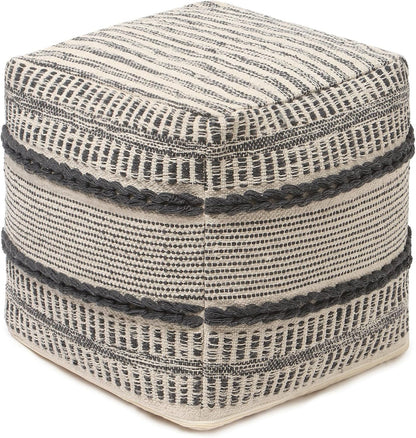 REDEARTH · Tufted Pouf Ottoman with Filler Textured Storage Cube Bean Bag Pouffe Footrest for