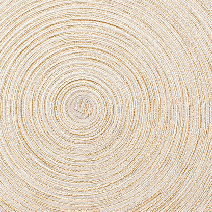 AHHFSMEI Round Braided Placemats Set of 6 Round Table Mats for Dining Tables Natural Woven Heat
