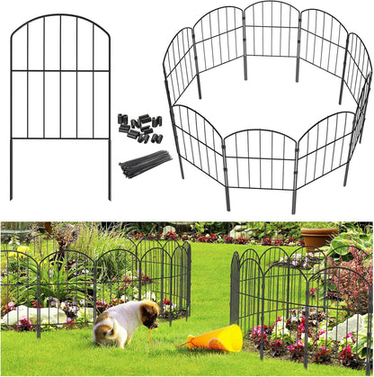 Goovilla Garden Fence, Total 27ft(L) x 24in(H) Garden Fencing Animal Barrier, 25 Pcs Rustproof