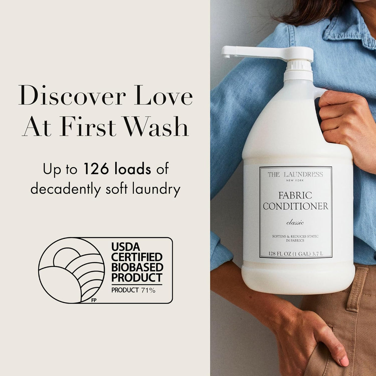The Laundress Signature Fabric Conditioner Classic, Concentrated Fabric Softener Liquid, Soften