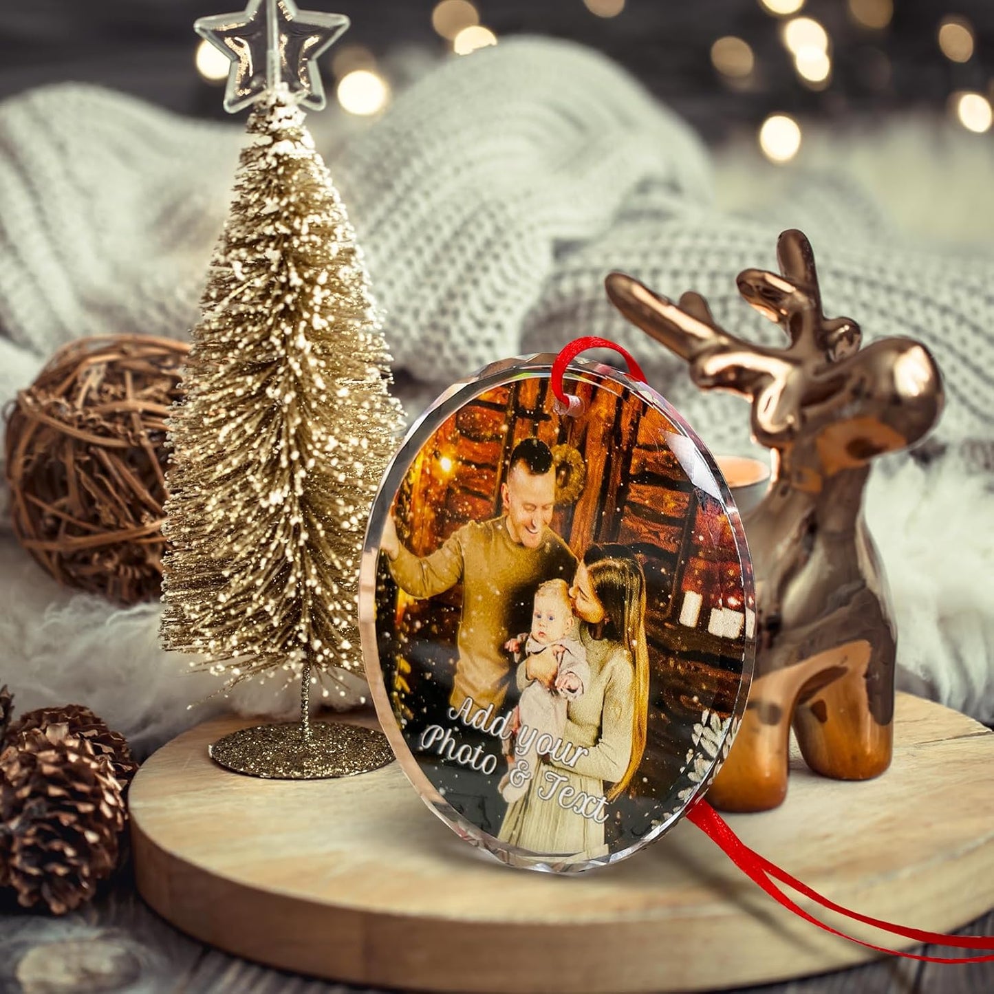 Personalized Christmas Ornament with Photo - Custom Picture Ornaments for Christmas 2025