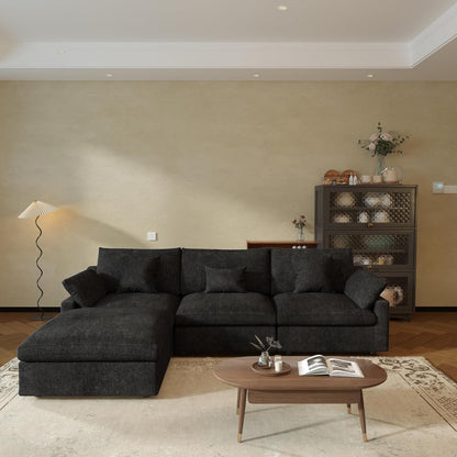 JACH L-Shaped Sectional Couches for Living Room, Cloud Sectional Couch with Deep Seat, Modular
