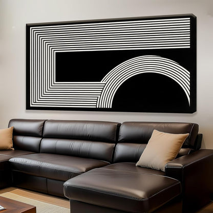 Abstract Wall Art Modern Canvas Art Wall Decor Minimalist Wall Art Geometric Line Canvas Artwork