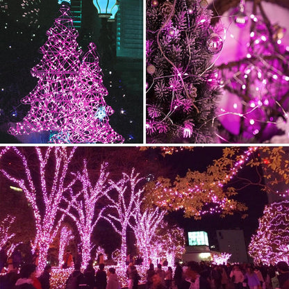 Solar String Lights Outdoor, 2-Pack Total 80FT 200 LED Solar Christmas Twinkle Lights Outside