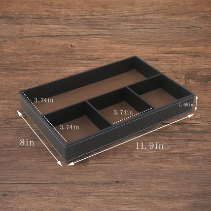 Desktop Storage Organizer, Nightstand or Dresser Organizer, Valet Tray, Entry Table Organizer