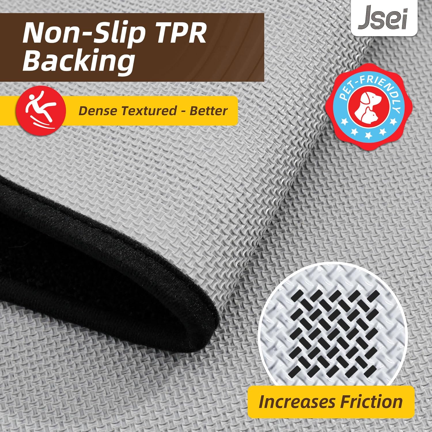 JSEI Entryway Rugs Doormat 20"x32", Non-Slip Dirt Trapper Door Mats Indoor, Washable Absorbent and