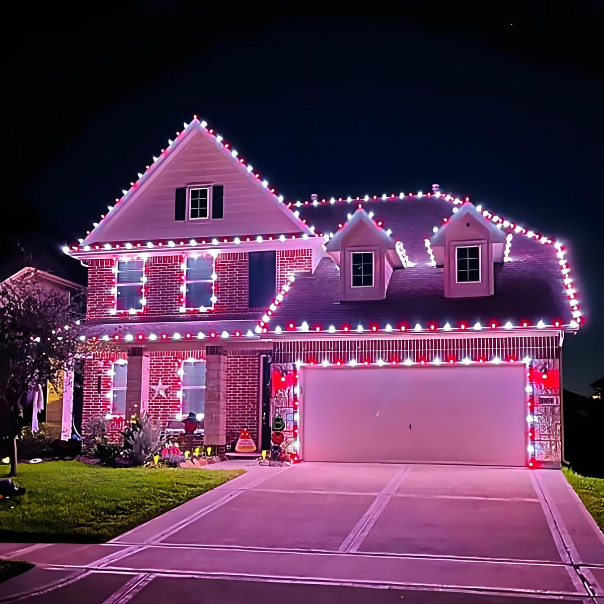 2 Pack 200 LED Solar Christmas Lights Outdoor Waterproof, Solar String Lights for Outside, Solar