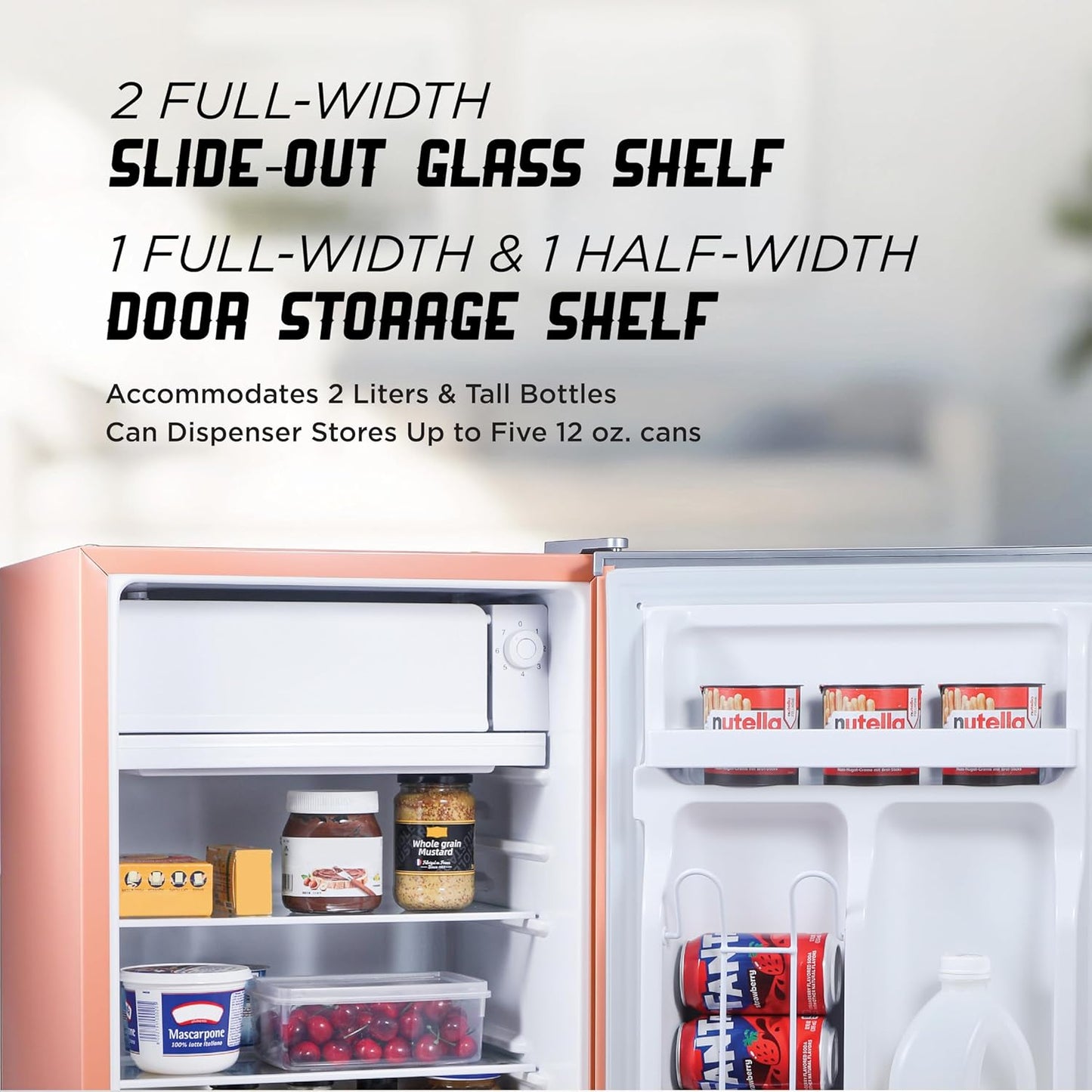 IBCR25BLS Compact, Energy Star Certified Small, Single Door Mini Fridge with Freezer Refrigerator