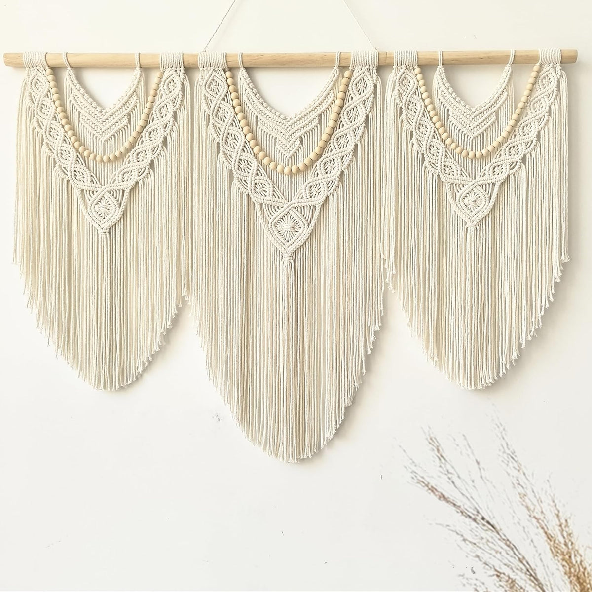 large macrame wall hanging - Boho Tapestry Macrame Wall Decor Art- Chic Bohemian Handmade Woven