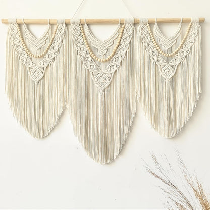 large macrame wall hanging - Boho Tapestry Macrame Wall Decor Art- Chic Bohemian Handmade Woven