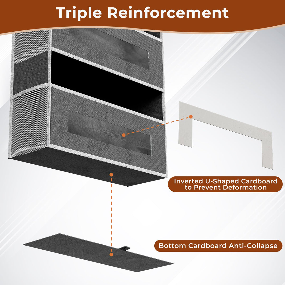 2 Pack 5 Tier Over The Door Organizer Space-Saving Storage for Any Room