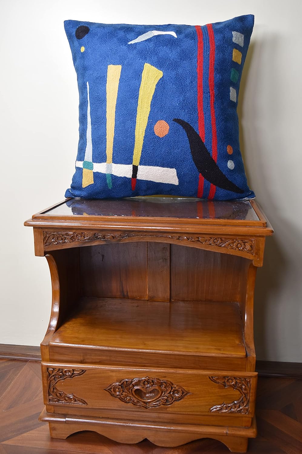 Kandinsky Abstract Pillow Cover - Blue | Modern Throw Pillows | Contemporary Chair Pillow | Modern