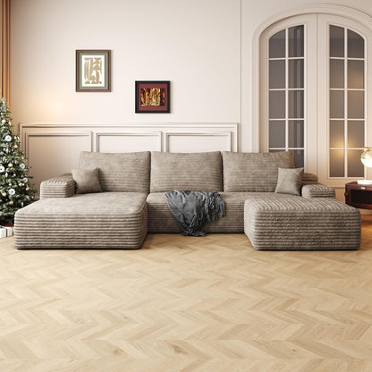 108" Sectional Couches for Living Room Modern Modular Sofa with L-Shape Couchs Upholstered Boneless