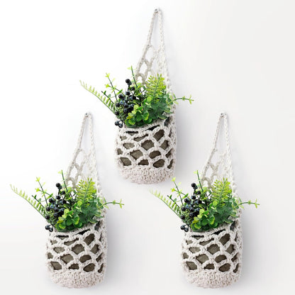 3PK Wall Planters for Indoor Plants, Macrame Plant Hanger | Wall Planter, Plant Hanger, Hanging
