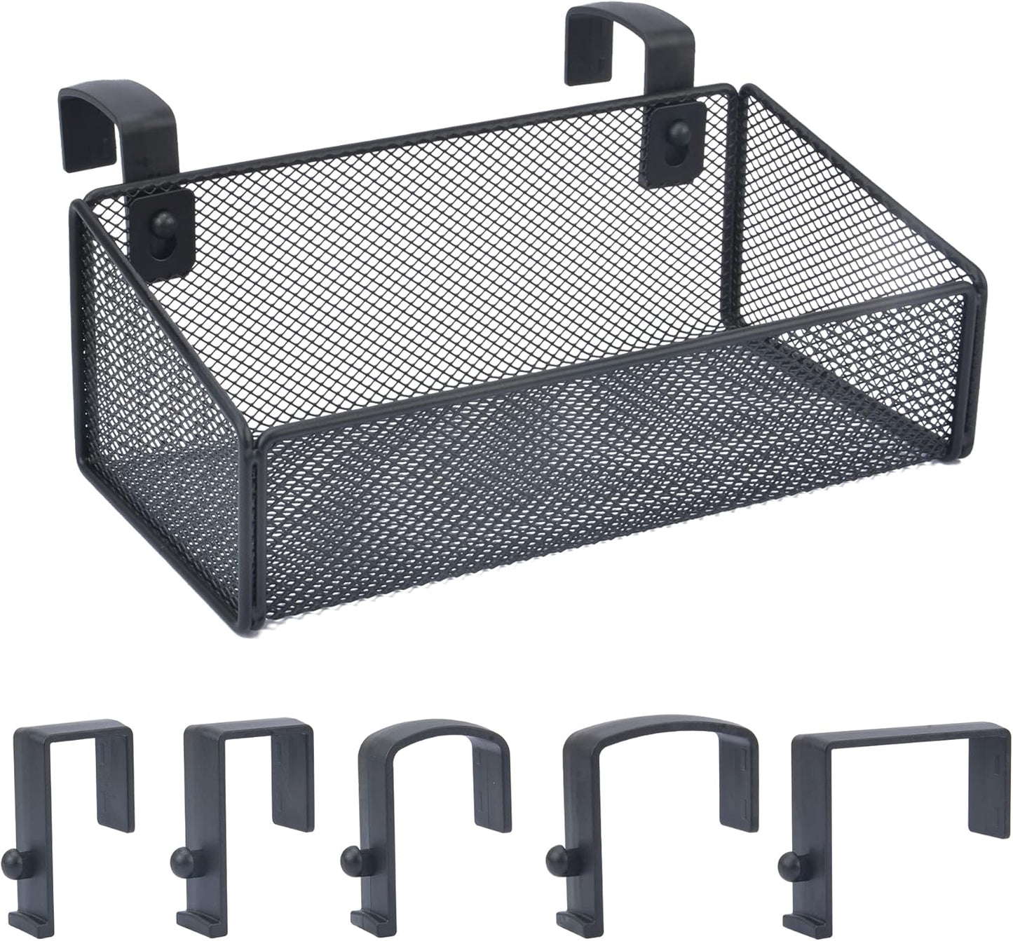 Bedside Caddy Hanging Storage Basket Beside Shelf Metal Organizer for Collage Dorm Bunk