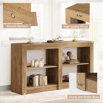 Tribesigns Farmhouse Console Table, Hallway Table for Entryway, Wood Console Behind Couch for