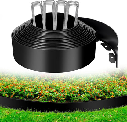 4 Inch x 66 FT (Multiple Sizes Available) Landscape Edging, Garden Edging Borders with 70pcs