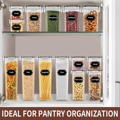 PRAKI Airtight Food Storage Containers Set with Lids - 24 PCS, BPA Free Kitchen and Pantry