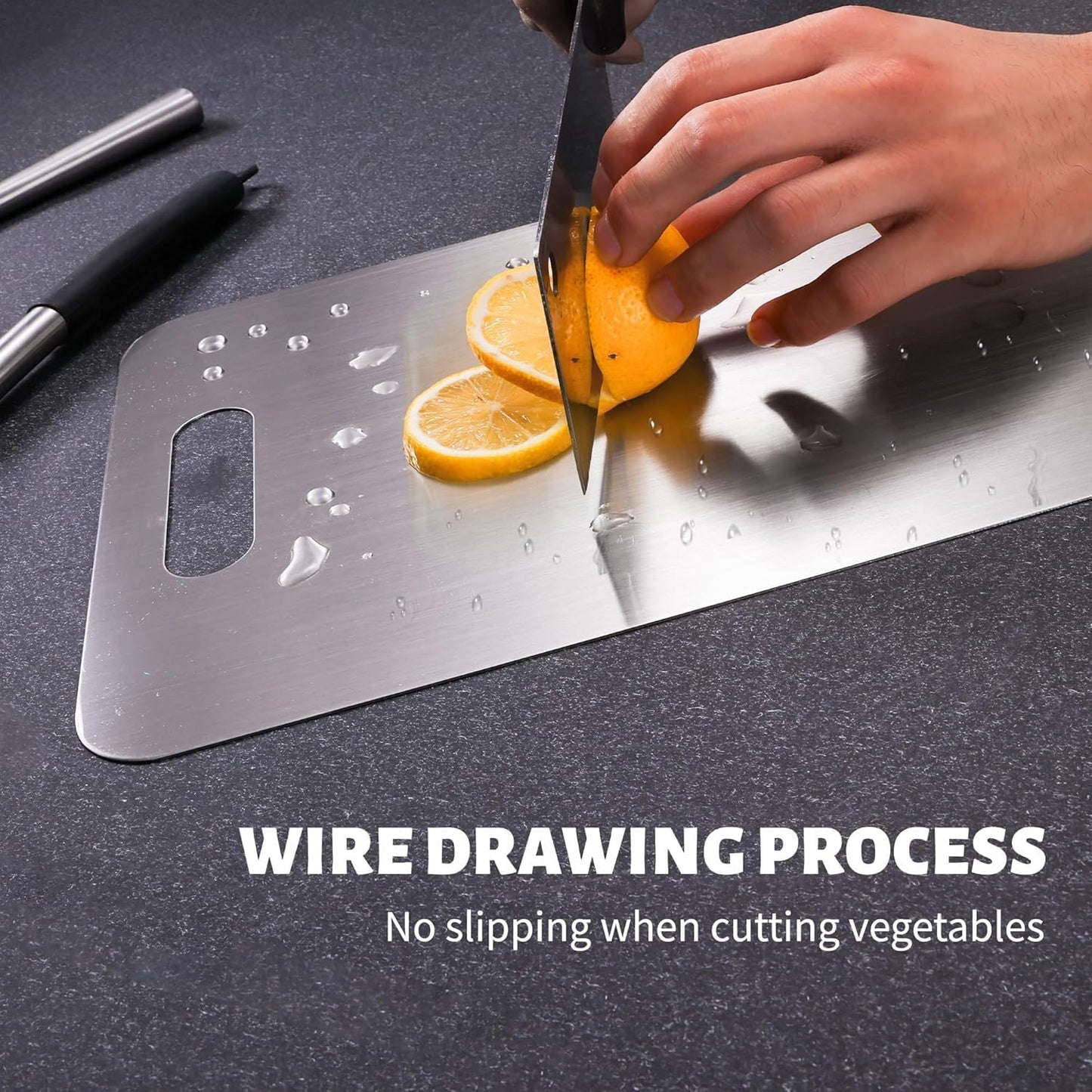 Titanium Cutting Board, New Upgrade Pure Titanium Cutting Boards for Kitchen,Food Grade 316