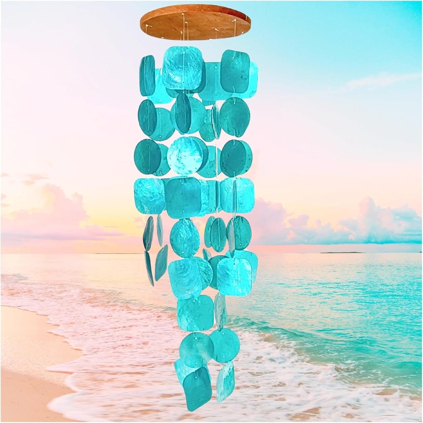 Bellaa 20744 Wind Chimes Outdoor, Garden Decorations, Musical, Indoor/Outside Windchimes, Beach