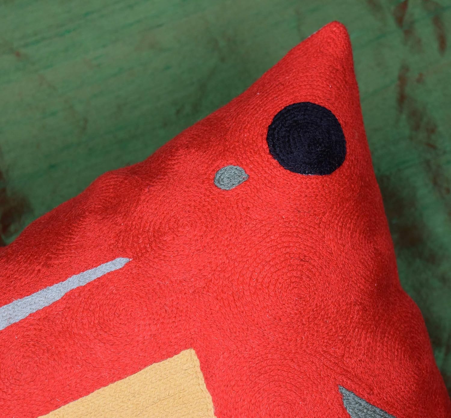 Kandinsky Abstract Pillow Cover - Red, 18x18, Modern, Abstract, Home Decor, Couch, Sofa, Bed