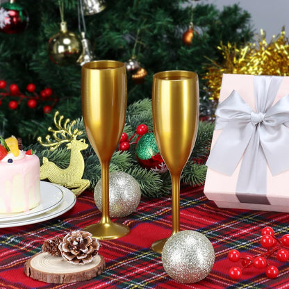 XUWAIDSGN Acrylic Champagne Flutes Toasting Glasses Unbreakable Mimosa Bar Reusable Wine Glasses