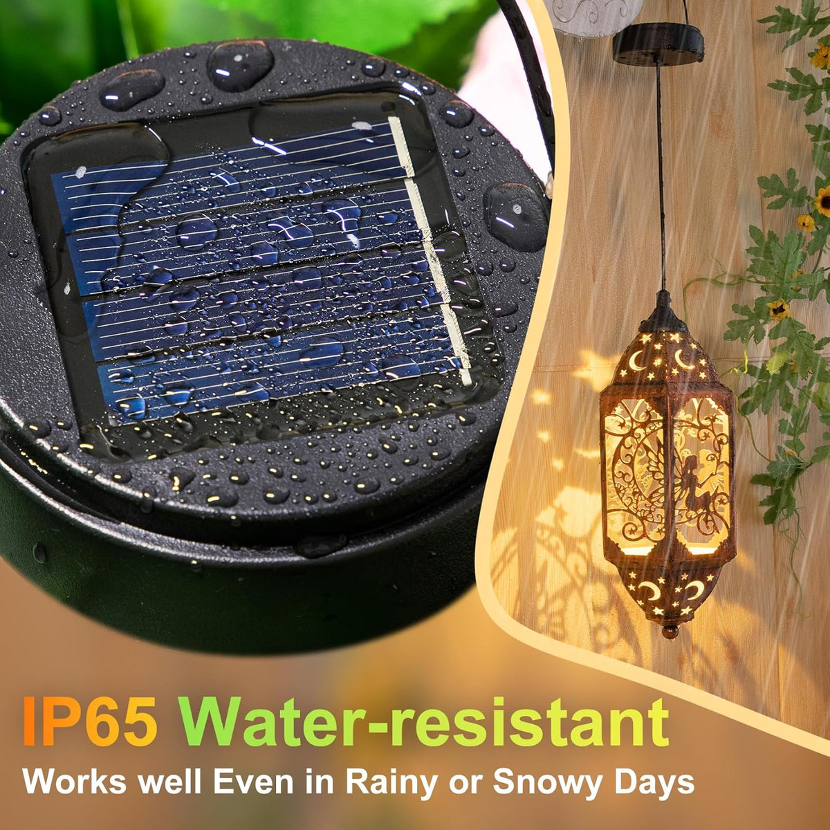 2Pack AA 600Mah Solar Lights Replacement Top for Outdoor Lantern Lights Waterproof for Garden