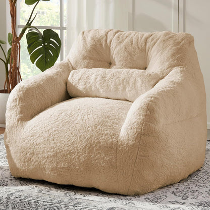 Bean Bag Chair for Adults with Pillow,Oversized Bean Bag Couch for Adults Chairs,Giant Lazy Couch