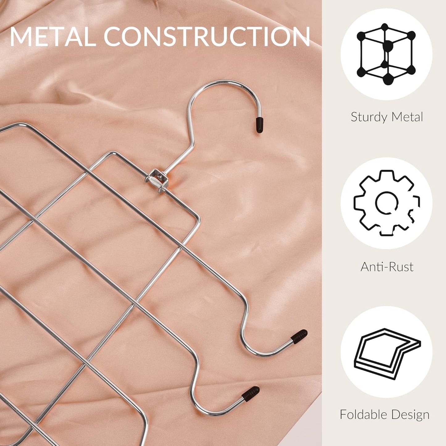 ZEDODIER Tank Top Hanger, 4 Pack Space Saving Bra Hangers, Non-Slip Hanging Sport Bras Holder