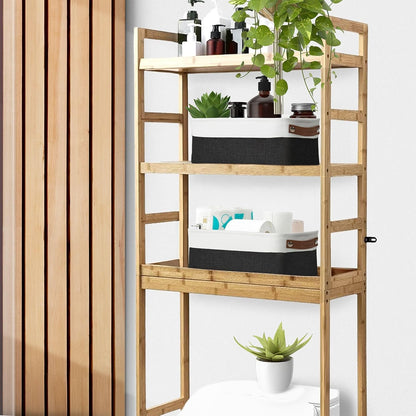 DECOMOMO Narrow Storage Bins Small Baskets for Organizing Bathroom, Toilet Tank, Towel Storage