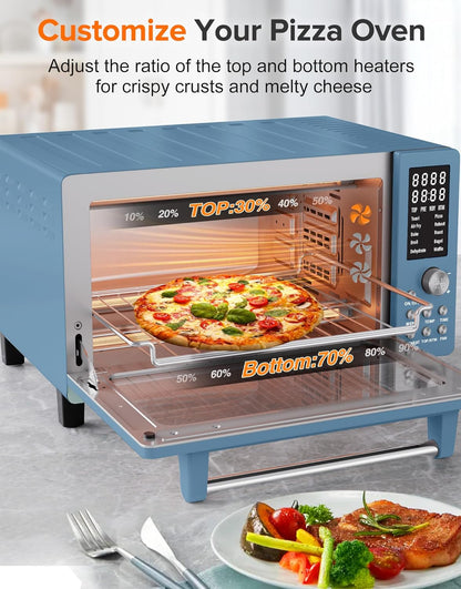Nuwave Bravo Pro Smart Air Fryer Toaster Oven Combo, Airfryer Convection Oven Countertop, 10-in-1