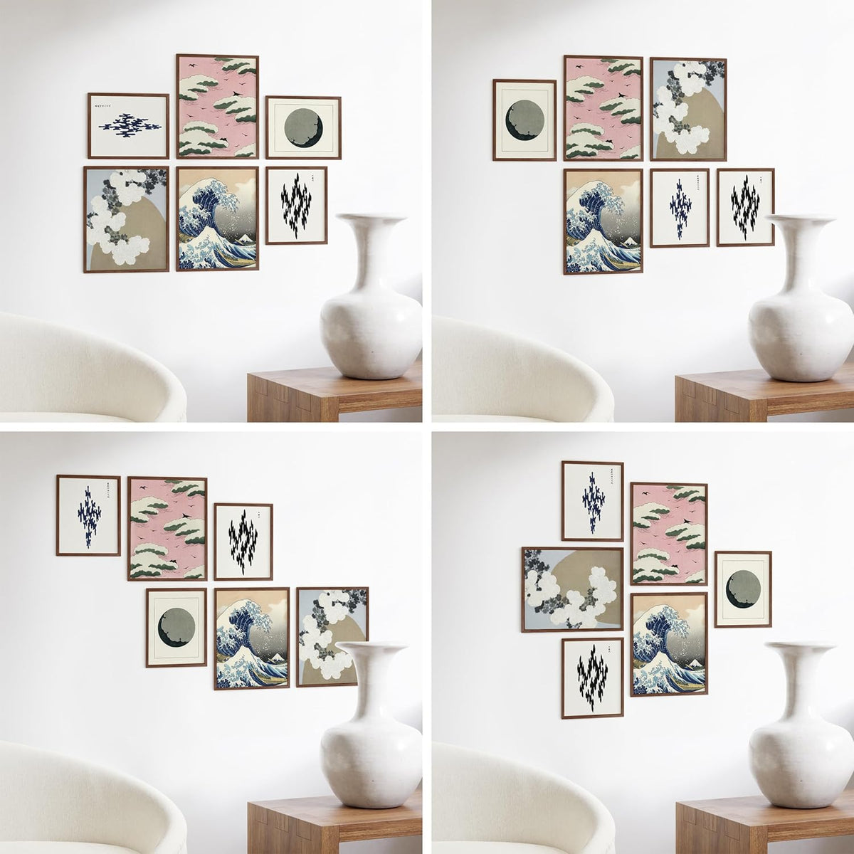 Haus and Hues Photo Frame Set - Set of 6 Picture Frame Set, Bulk Picture Frames, Frame Collage for