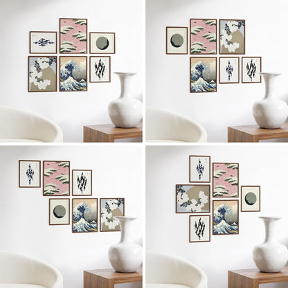 Haus and Hues Photo Frame Set - Set of 6 Picture Frame Set, Bulk Picture Frames, Frame Collage for