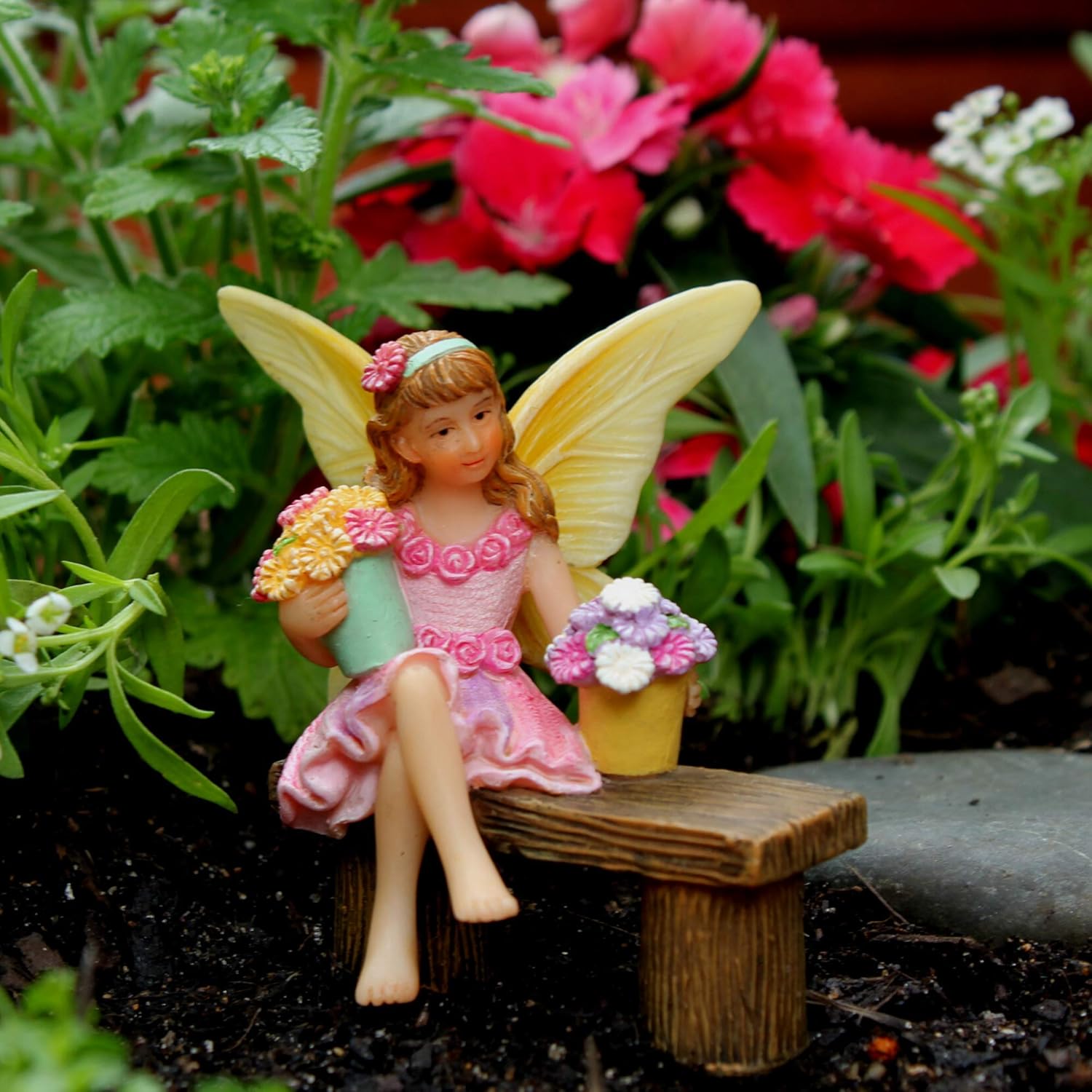 PRETMANNS Fairy Garden Fairy – Adorable Accessory for Indoor or Outdoor Miniature Garden – Small